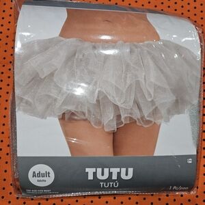 Ladies Silver Tutu - Halloween